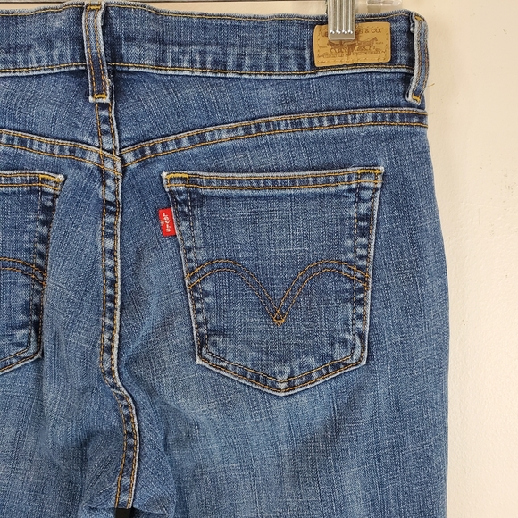 Vintage Levis 515 Womens Bootcut Jeans 8 Long 34" Inseam Blue Denim Mid Rise Y2K - Picture 8 of 11
